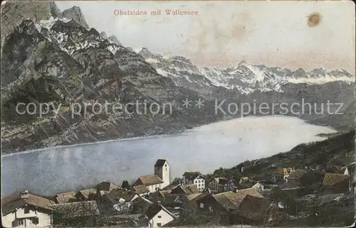 Obstalden mit Walensee Kat. Obstalden