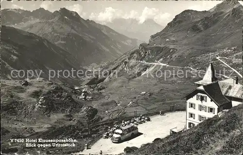 Klausenstrasse Hotel Klausen Passhoehe mit Urirotstock Kat. Klausen