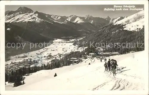 Davos GR Schatzalp Aufstieg nach dem Strelapass Kat. Davos