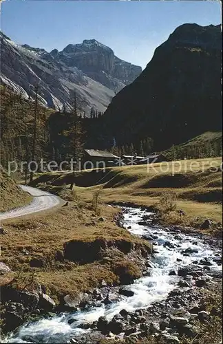 Davos GR Sertigtal Wasserfall Hochducan Kat. Davos