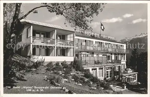 Braunwald GL Hotel Alpina  Kat. Braunwald