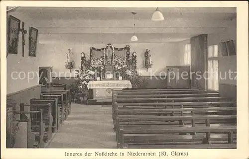 Niederurnen Inneres Notkirche  Kat. Niederurnen