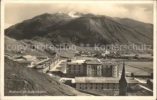 Andermatt mit Friedenskaserne Kat. Andermatt