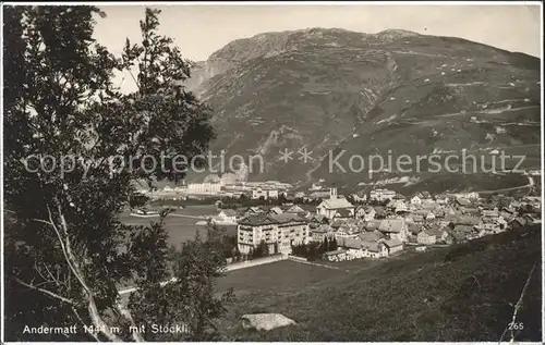 Andermatt mit Stoeckli Kat. Andermatt