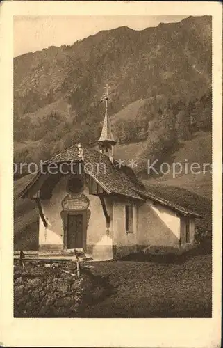 Riemenstalden Kaeppelisberg im Riemenstaldertal Kapelle Kat. Riemenstalden