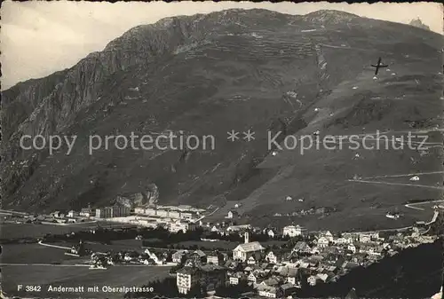 Andermatt mit Oberalpstrasse Kat. Andermatt