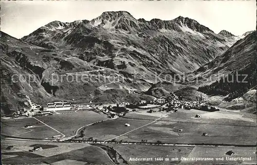 Andermatt mit Oberalpstrsse und Unteralptal Kat. Andermatt