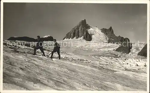 Glatten Toedi Glattenfirngletscher mit Klein und Gross Spannort Kat. Glatten