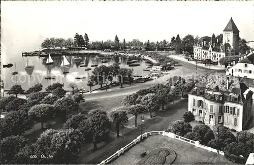 Ouchy Panorama Chateau Kat. Lausanne