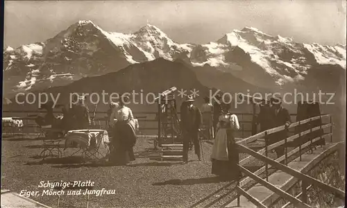 Schynige Platte mit Eiger Moench Jungfrau Kat. Schynige Platte