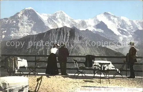 Schynige Platte mit Eiger Moench Jungfrau Kat. Schynige Platte