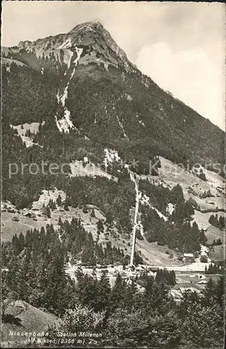 Niesen Niesenbahn Station Muelenen Kat. Niesen