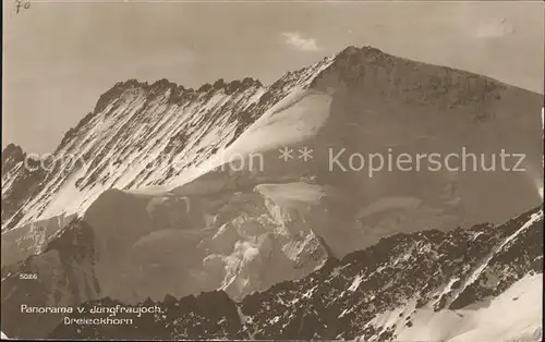 Jungfraujoch mit Dreieckhorn Kat. Jungfrau