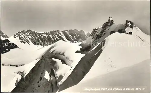Jungfraujoch mit Plateau und Sphinx Kat. Jungfrau