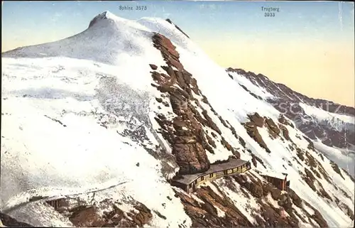 Jungfraujoch Station Berghaus Sphinx Trugberg Kat. Jungfrau