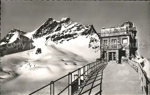 Jungfraujoch Meteorol Station mit Jungfrau Kat. Jungfrau