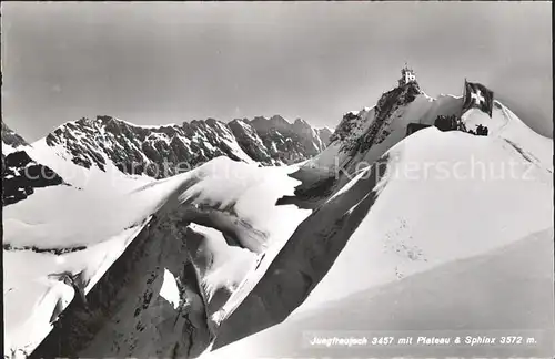 Jungfraujoch mit Plateau und Observatorium Kat. Jungfrau