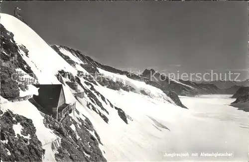 Jungfraujoch mit Aletschgletscher Kat. Jungfrau