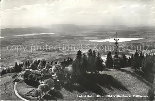 Bachtel Kulm Gasthaus Bachtel Kulm Blick zum Greifen und Pfaeffikersee / Bachtel /Rg. Ricken