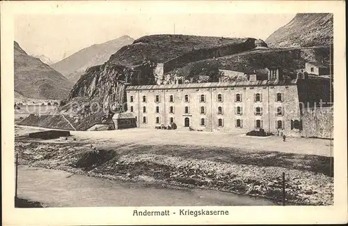 Andermatt Kriegskaserne Kat. Andermatt