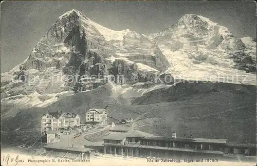 Kleine Scheidegg Wengen Jungfraubahn Hotels Eiger und Moench Kat. Scheidegg Kleine