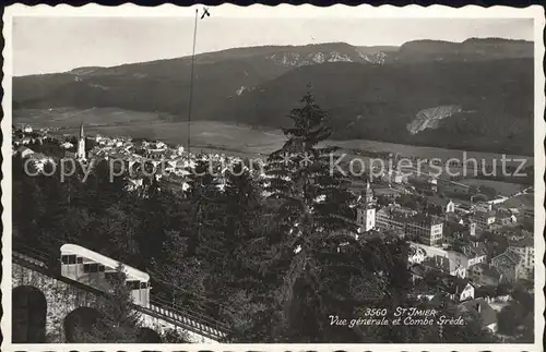 St Imier Vue generale et Combe Grede Kat. St Imier