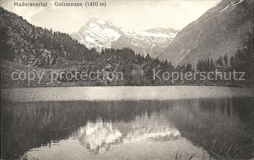 Maderanertal Golzernsee Kat. Silenen