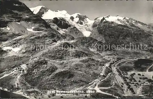 Sustenpass mit Gwaechtenhorn und Tierberge Kat. Susten