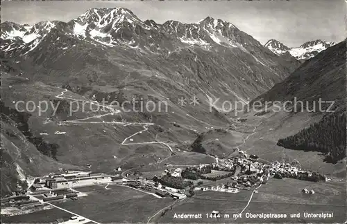 Andermatt mit Oberalpstrasse und Unteralptal Kat. Andermatt