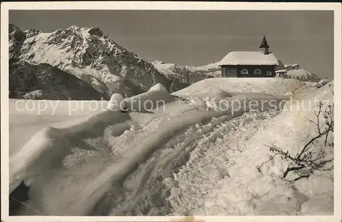 Haldi Haldiberg Kapelle mit Gischen und Bauenstock Kat. Haldi