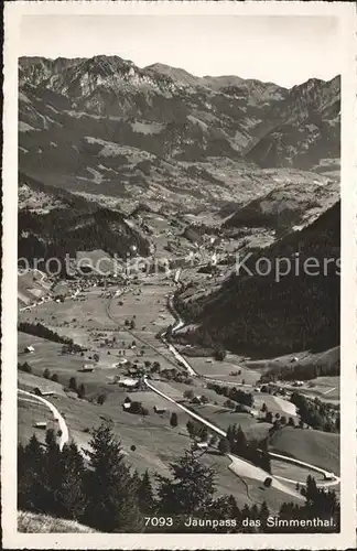 Jaunpass im Simmental Kat. Jaun