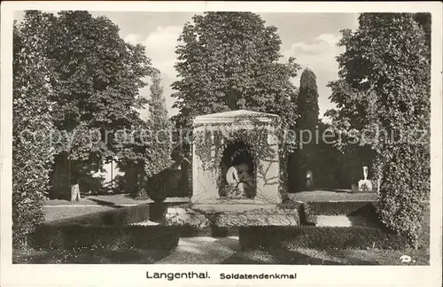 Langenthal BE Soldatendenkmal Kat. Langenthal