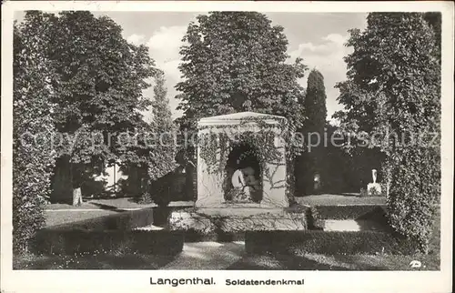 Langenthal BE Soldatendenkmal Kat. Langenthal