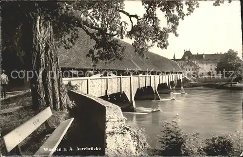 Wangen Aare Bruecke und Schloss Kat. Wangen Aare