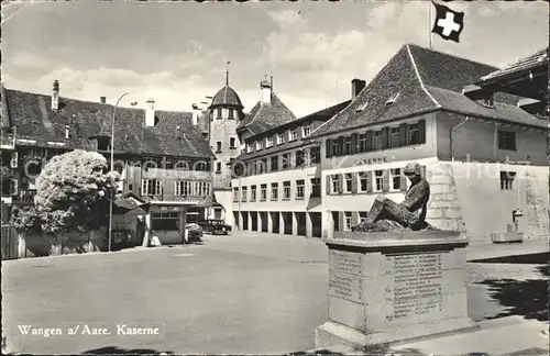 Wangen Aare Kaserne Soldatendenkmal Kat. Wangen Aare