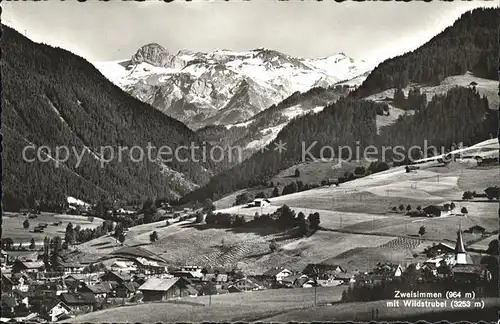 Zweisimmen mit Wildstrubel Kat. Zweisimmen