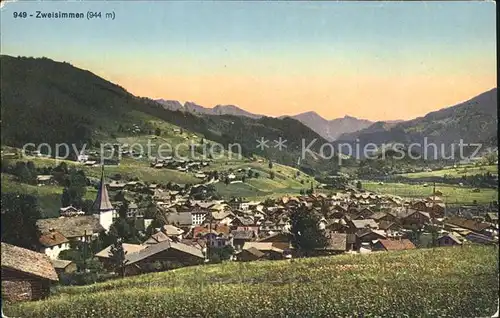 Zweisimmen Panorama Kat. Zweisimmen