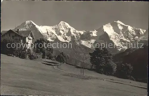 Beatenberg Amisbuehl Eiger Moench Jungfrau Kat. Beatenberg