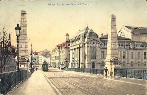 Bern BE Kornhausbruecke und Theater Kat. Bern