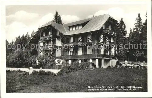 Roethenbach Emmental Kurhaus Chudershuesi Kat. Roethenbach Emmental