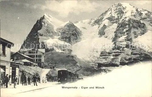 Wengernalp mit Eiger und Moench Kat. Wengen