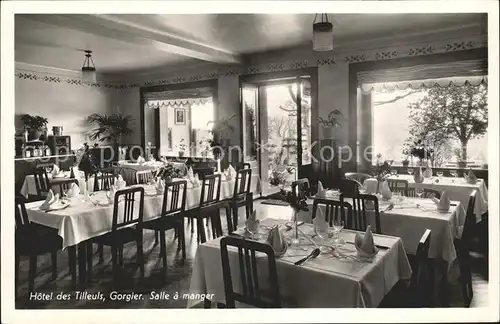 Gorgier Hotel des Tilleuls Salle a manger Kat. Gorgier