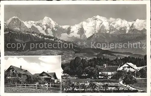 Belpberg Muensingen Pension Luethi mit Alpenpanorama Kat. Belpberg