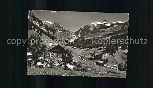 Kiental Naturfreudehaus Gornern Pension Golderli Buettlassen Gamschluecke Bluemlisalp Kat. Kiental