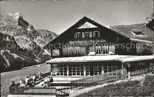 Kiental Naturfreudehaus Gornern mit Aermighorn Kat. Kiental