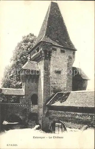 Estavayer le Lac Le Chateau Kat. Estavayer le Lac