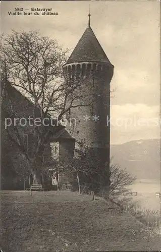 Estavayer le Lac Vieille Tour du Chateau Kat. Estavayer le Lac