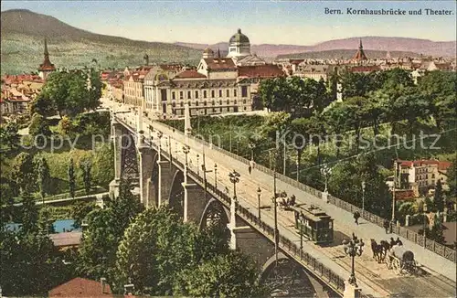 Bern BE Kornhausbruecke und Theater Kat. Bern