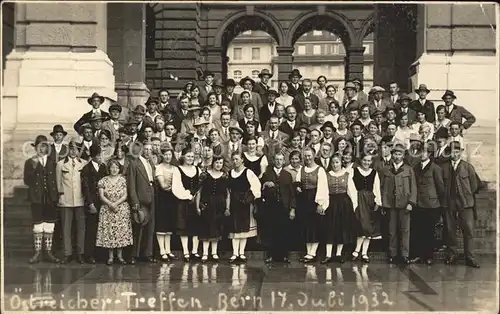 Bern BE oesterreicher Treffen Bern 1932 Kat. Bern