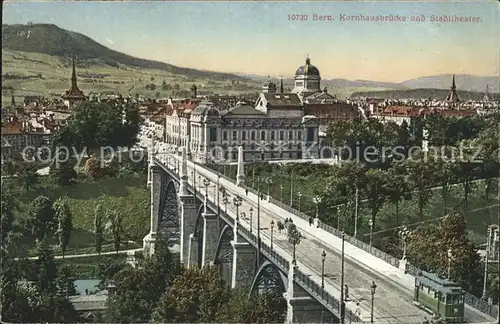 Bern BE Kornhausbruecke und Stadttheater Kat. Bern